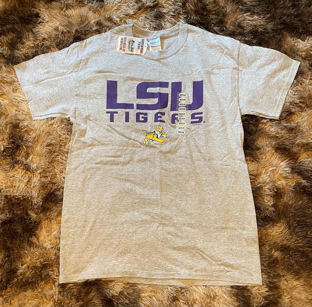 Pro-Ad Sports LSU Tigers Collegiate Graphic T-Shirt Gray